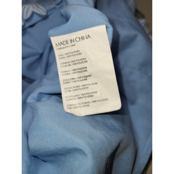 Club Monaco Blue Floral Crochet Overlay Lace Dress ✨Size: 0 - Picture 5 of 6